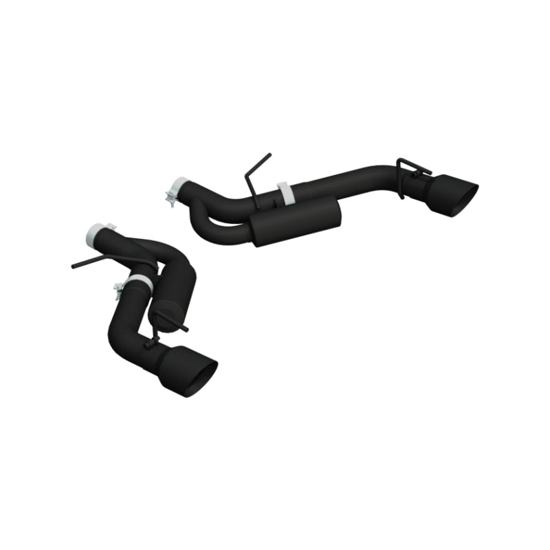 MBRP 16-19 Chevrolet Camaro SS Dual Rear Exit Axle Back w/ 4.5in OD Tips - BLK (Non NPP Models) S7034BLK S7034BLK Photo - Primary