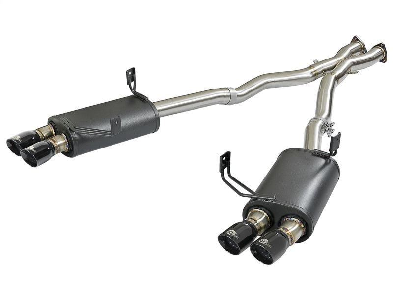 aFe MACH Force-Xp 2-1/2in 304 SS Cat-Back Exhaust w/ Black Tips 05-08 BMW Z4 M Coupe (E86) L6 3.2L 49-36339-B 49-36339-B Photo - Primary