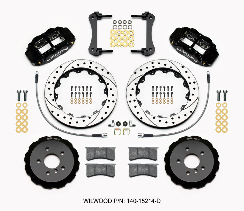 Wilwood Narrow Superlite 6R Front Hat Kit 12.88in Drilled 2014-2015 Mini Cooper w/Lines 140-15214-D 140-15214-D Photo - Primary