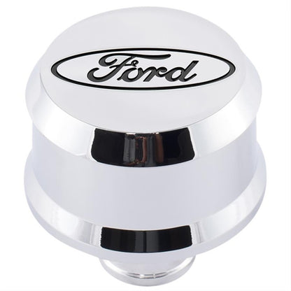 Ford Valve Cover Breather w/ Slant Edge Alm Chrome FRD302-439 302-439 Photo - Primary