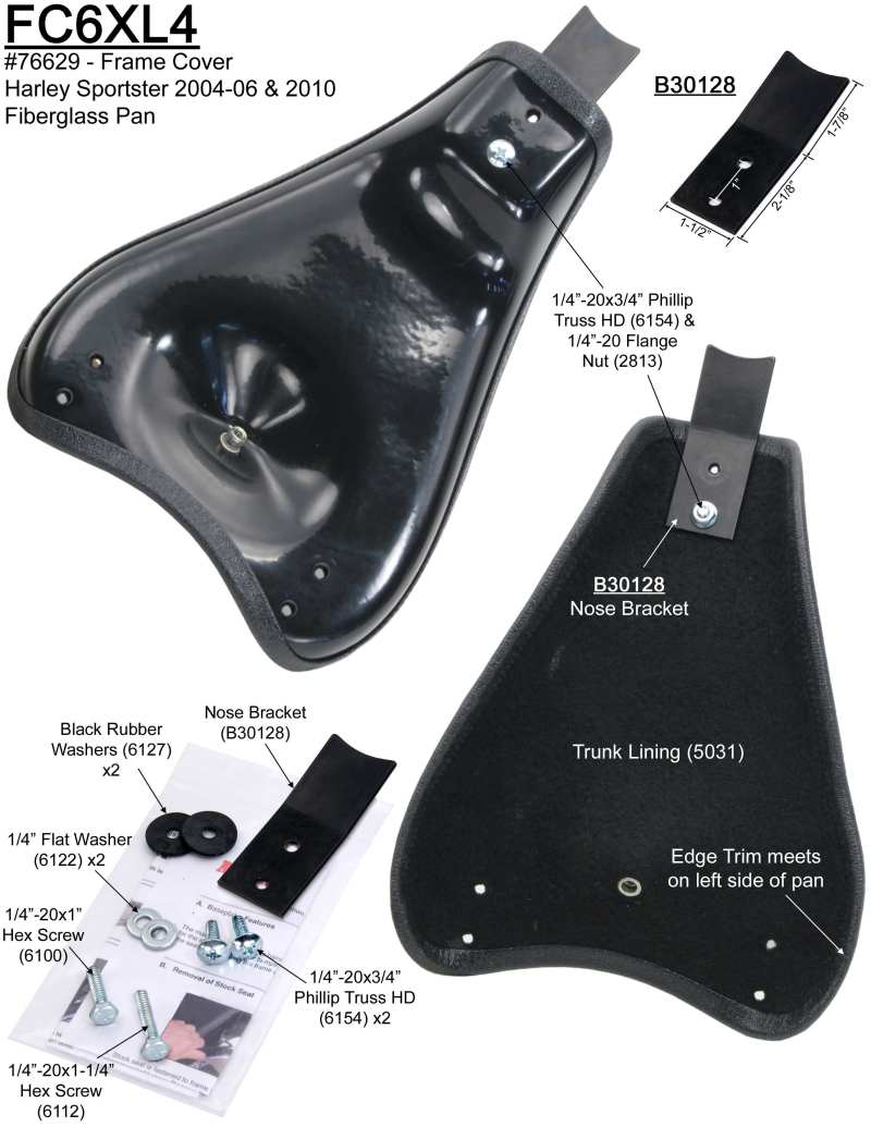 Mustang Motorcycle Cyclone Mounting Kit-XlS 76629 76629 User 1