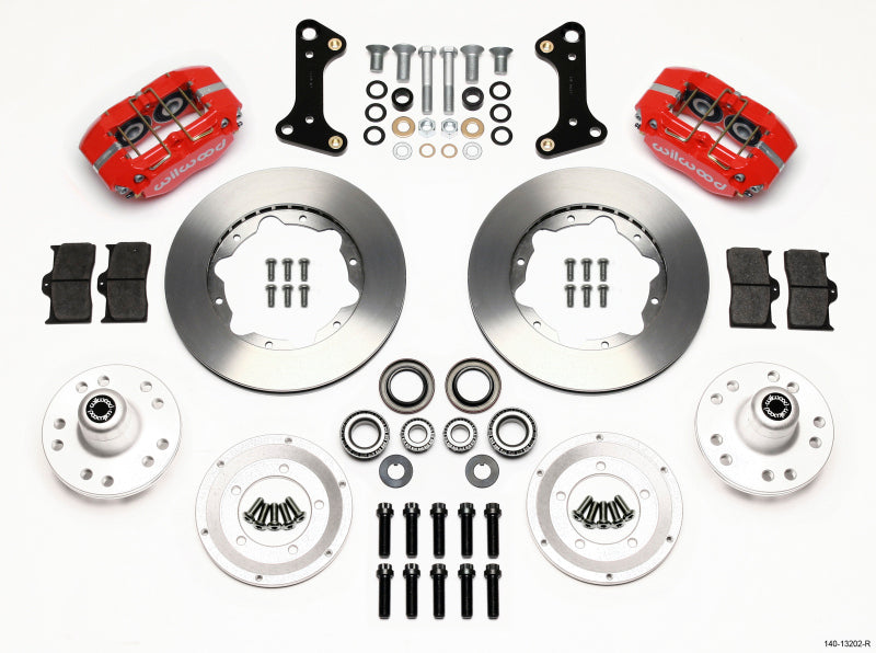 Wilwood Dynapro Dust-Boot Front Kit 11.00in Red 67-69 Camaro 64-72 Nova Chevelle 140-13202-R 140-13202-R Photo - Primary