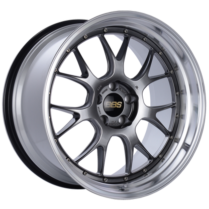BBS LM-R 20x11 5x114.3 ET20 CB66 Diamond Black Center Diamond Cut Lip Wheel LM330DBPK LM330DBPK Photo - Primary