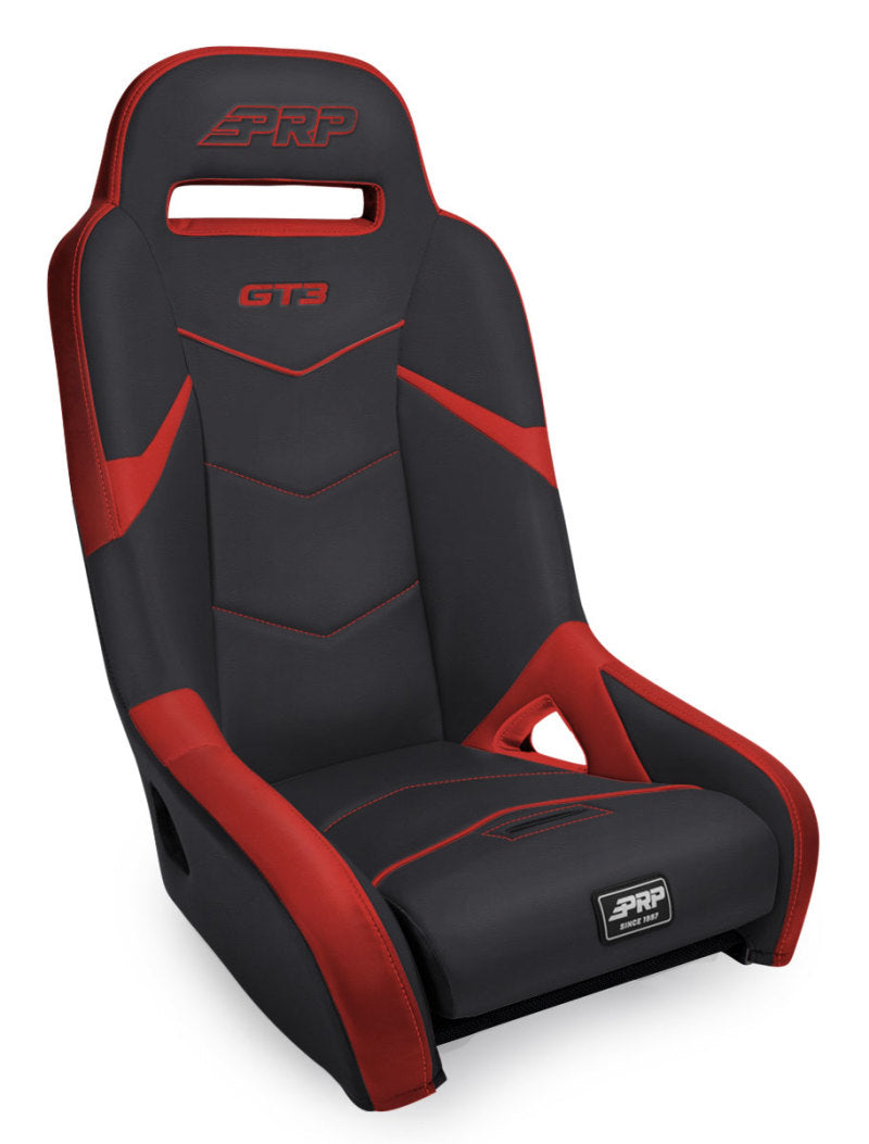 PRP Seats PRP GT3 Rear Suspension Seat- Black/Red A7308-237 A7308-237 Photo - Primary