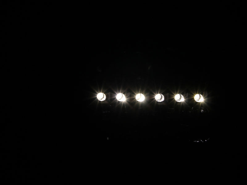 Anzo 2000-2004 Ford Excursion Crystal Headlights Black w/ LED 1pc 111106 Photo - Mounted