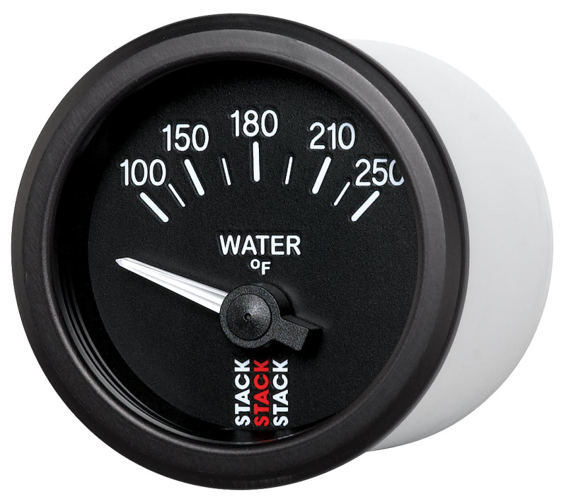Autometer Stack 52mm 100-250 Deg F 1/8in NPTF Electric Water Temp Gauge - Black ST3208 ST3208 User 2