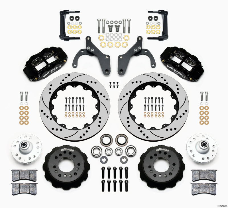 Wilwood Narrow Superlite 6R Front Hub Kit 14.00in Drilled 59-64 Chevy Impala / 63-64 Corvette 140-12465-D 140-12465-D Photo - Primary