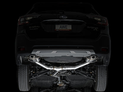 AWE Tuning AWE 20-25 Subaru Outback (Wilderness & XT) 0FG Catback Exhaust w/Dual BashGuards 3015-38246 3015-38246 Photo - Mounted