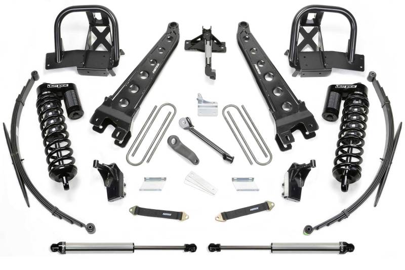Fabtech 8" Radius Arm System w/ Front Dirt Logic 4.0 Coliovers & Rear Dirt Log K2143DL Photo - Primary