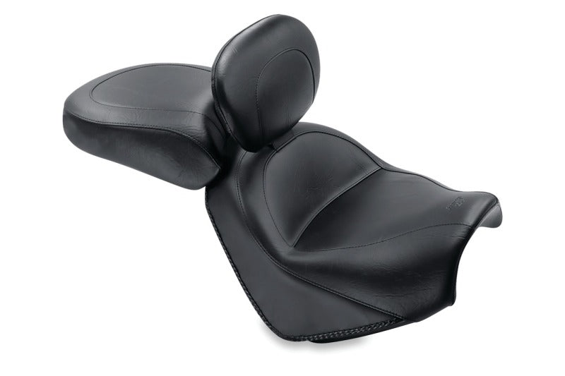 Mustang Motorcycle Mustang 05-11 Suzuki Boulevard M50 Standard Touring 2PC Seat w/Driver Backrest - Black 79541 79541 Photo - Primary
