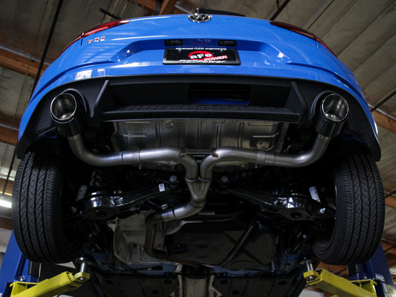 aFe 18-20 VW GTI (MK7.5) 2.0L MACH Force-Xp 3in to 2.5in 304 SS Axle-Back Exhaust System- Pol. Tips 49-36421-P 49-36421-P Photo - Mounted