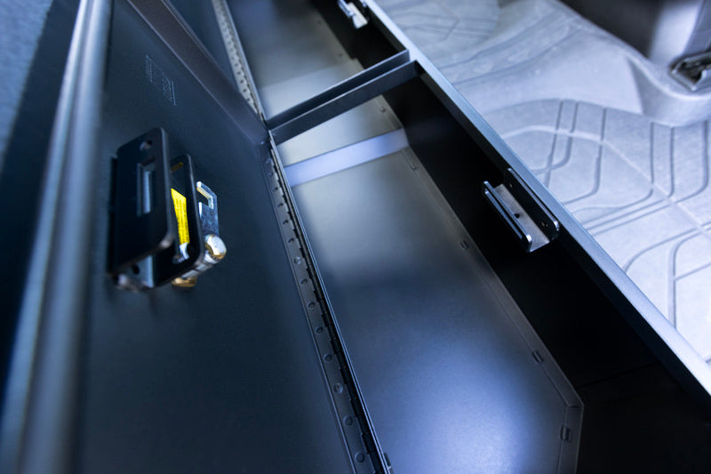 Tuffy Products Tuffy 2019+ Chevrolet Silverado Underseat Lockbox w/ Keyed Lock 352-01 352-01 Photo - Close Up