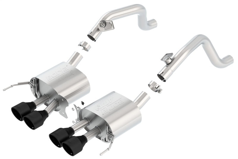 Borla 14-18 C7 Corvette Stingray Axle-Back ATAK Exhaust 2.75in To Muffler Dual 2.0in Out 4.25in Tip 11869CB 11869CB Photo - Primary