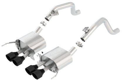 Borla 14-18 C7 Corvette Stingray Axle-Back ATAK Exhaust 2.75in To Muffler Dual 2.0in Out 4.25in Tip 11869CB 11869CB Photo - Primary