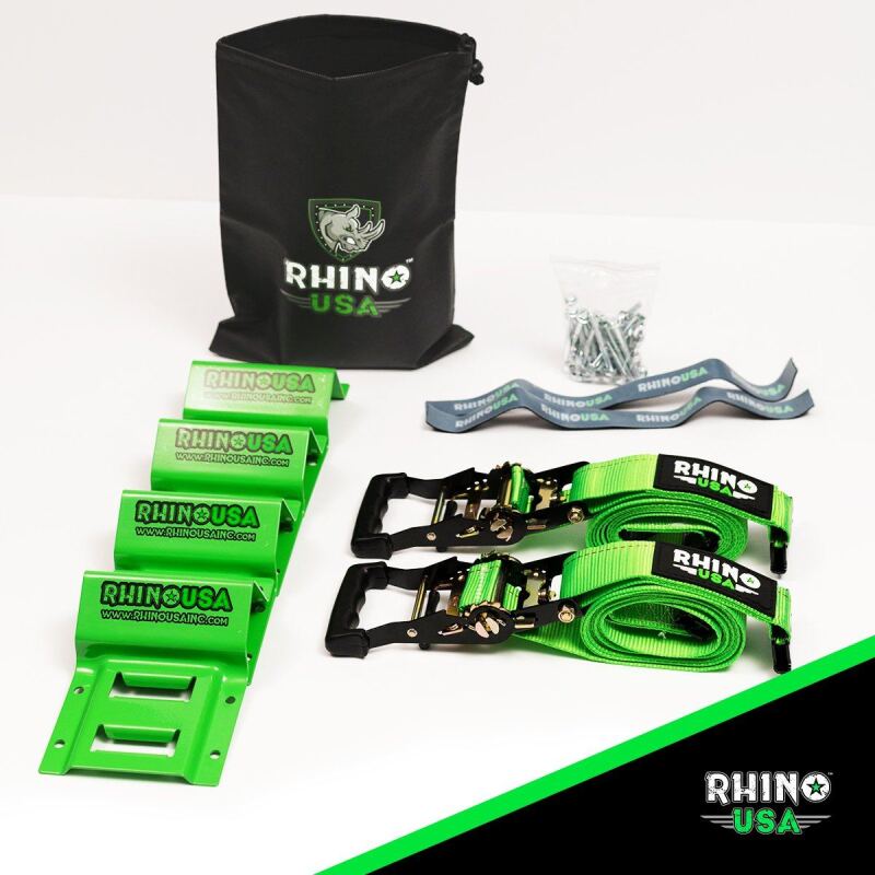 Rhino USA Utv Wheel Chock Tie-Down Kit (4-Wheel Kit) (Green) RNO-CHOCKSET-2PK RNO-CHOCKSET-2PK User 2