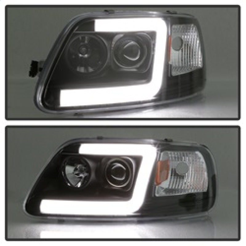 Spyder 97-03 Ford F-150 (After 6/1997) Light Bar Projector Headlights - Blk (PRO-YD-FF15097V2-LB-BK) 5084538 5084538 Photo - Unmounted