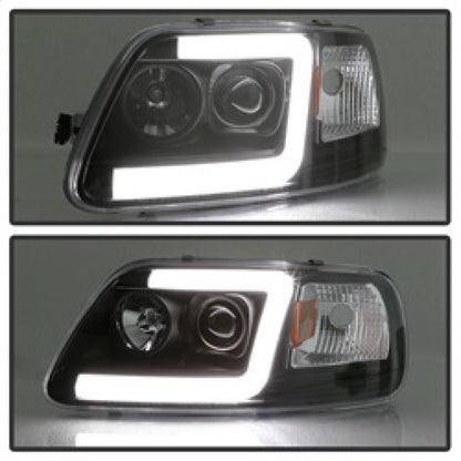 Spyder 97-03 Ford F-150 (After 6/1997) Light Bar Projector Headlights - Blk (PRO-YD-FF15097V2-LB-BK) 5084538 5084538 Photo - Unmounted