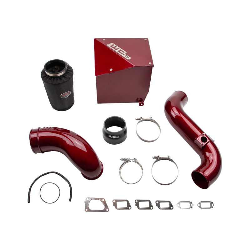 Wehrli 11-16 Chevrolet 6.6L Duramax LML 4in Intake Kit Stage 2 - WCFab Red WCF100304-RED