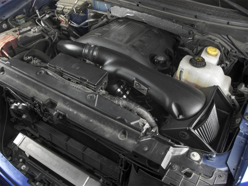 aFe Magnum FORCE Stage-2 Pro DRY S Cold Air Intake System - Ford F-150 Eco 51-32112-B Photo - Mounted