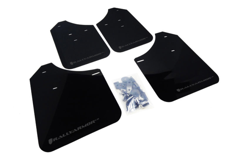 Rally Armor 02-07 UR Rally Mud flap Grey logo MF1-UR-BLK/GRY Photo - Primary