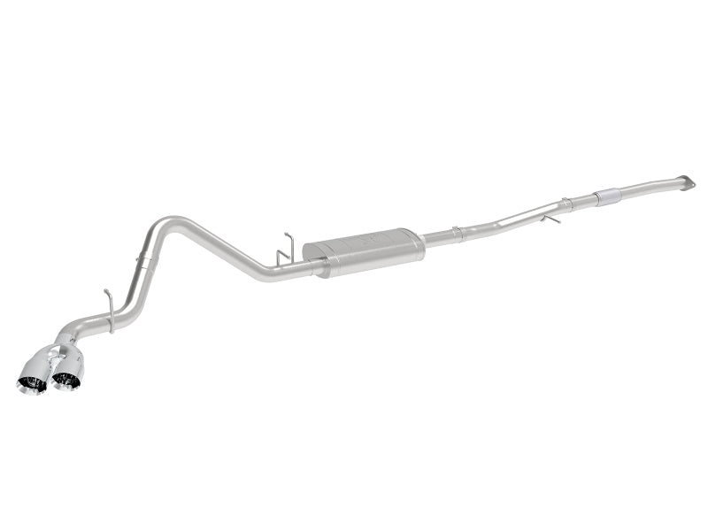 aFe Vulcan Series 3in 304SS Exhaust Cat-Back w/ Pol Tips 2019 GM Silverado / Sierra 1500 L4-2.7L (t) 49-34109-P 49-34109-P Photo - Primary