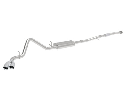 aFe Vulcan Series 3in 304SS Exhaust Cat-Back w/ Pol Tips 2019 GM Silverado / Sierra 1500 L4-2.7L (t) 49-34109-P 49-34109-P Photo - Primary