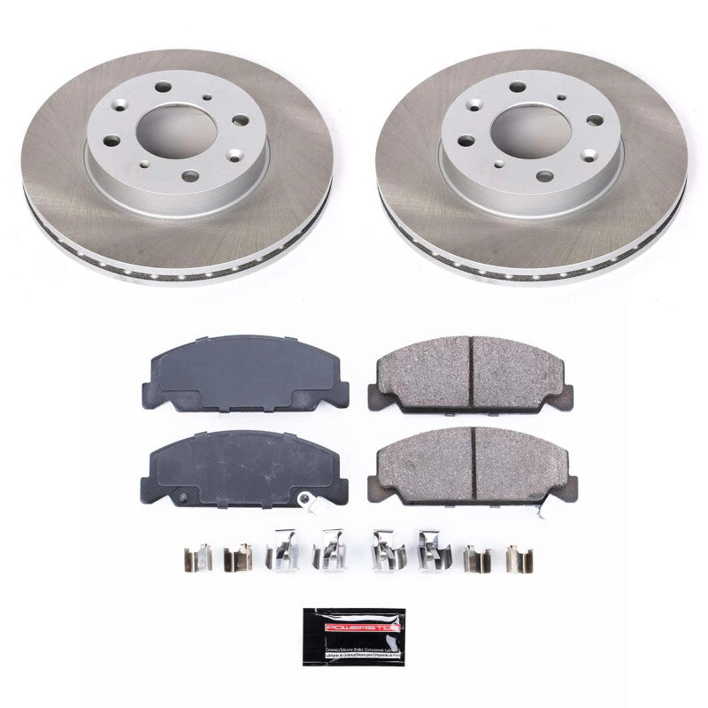 PowerStop Power Stop 93-97 Honda Civic del Sol Front Semi-Coated Rotor Kit SC699 SC699 Photo - Primary