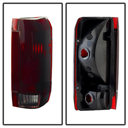 SPYDER Xtune Ford Bronco F150 F250 F350 F450 92-96 OE Style Tail Lights Red Smoked ALT-JH-FB92-OE-RSM 9030567 9030567 Photo - Unmounted