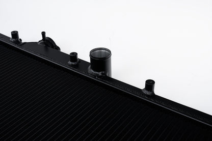 CSF 08-15 Subaru Impreza WRX/STI 1-Row 31mm High-Performance Aluminum Radiator - Black 7094B 7094B Photo - Close Up