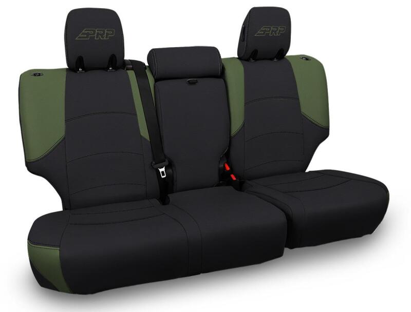 PRP Seats PRP 11-24 Toyota 4Runner Rear Bench Cover - 5-seat model - Black/Olive Green B067-04 B067-04 Photo - Primary