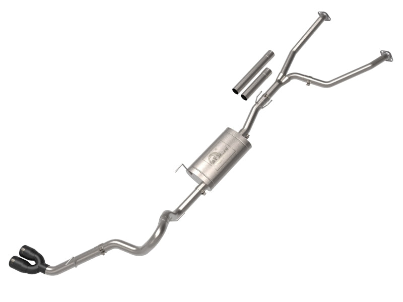 aFe 2022 Toyota Tundra V6-3.5L (tt) Vulcan Series 2.5in to 3in 304 SS Cat-Back Exhaust w/ Black Tip 49-36061-B 49-36061-B Photo - Primary