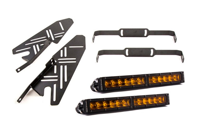Diode Dynamics 17-19 Ford Raptor SS Fog Kit 12.0 In - Amber Driving DD6218 DD6218 Photo - Primary