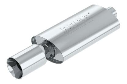 Borla Boomer Muffler Thumper Oval 2-1/4in In 4in Side Rount Out 40057 40057 Photo - Primary