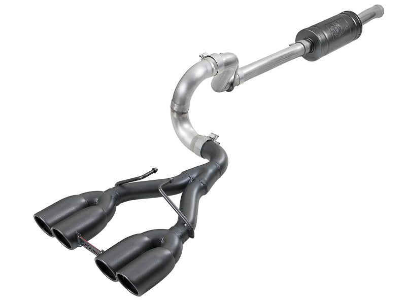 aFe Rebel Series 2-1/2" 304 Stainless Steel Cat-Back Exhaust System 49-38073-B Photo - Primary