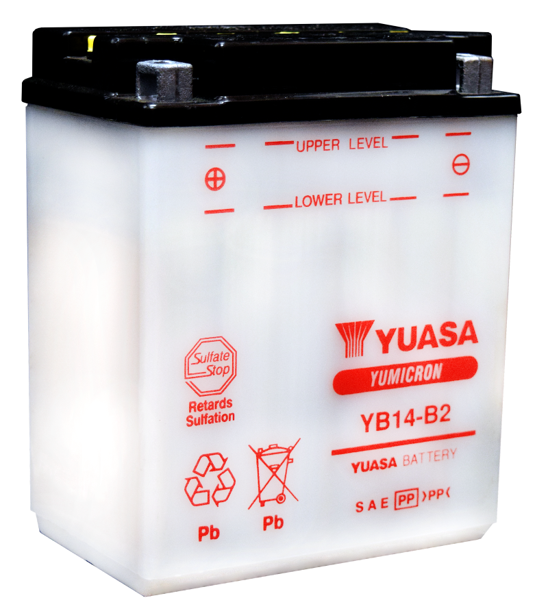 Yuasa Battery Yuasa YB14-B2 Yumicron CX 12 Volt Battery YUAM224B2IND YUAM224B2IND User 1