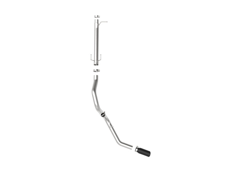aFe Apollo GT Series 3-1/2in 409 SS Axle-Back Exhaust 17-20 Ford F-250/F-350 Black Tips w/o Muffler 49-43116NM-B 49-43116NM-B Photo - Unmounted