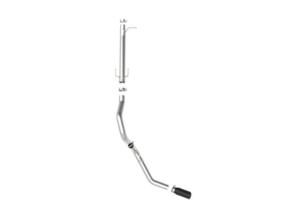 aFe Apollo GT Series 3-1/2in 409 SS Axle-Back Exhaust 17-20 Ford F-250/F-350 Black Tips w/o Muffler 49-43116NM-B 49-43116NM-B Photo - Unmounted