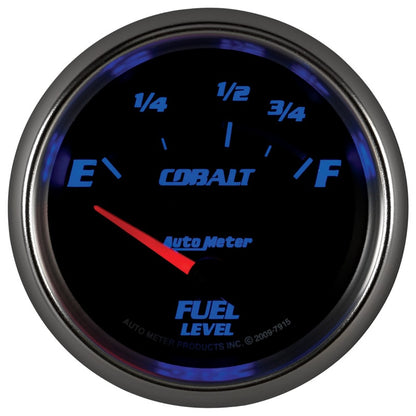 Autometer Gauge,Fuel Level,2 5/8", 73E to 10F, Elec, Cobalt 7915 User 4