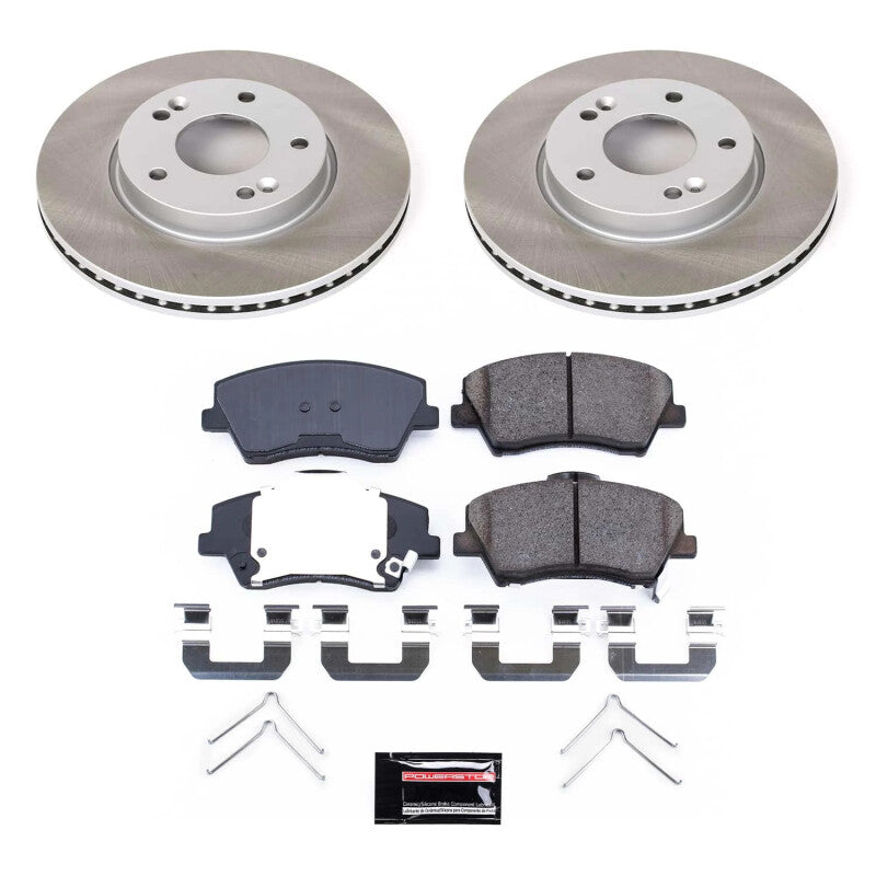 PowerStop Power Stop 17-20 Hyundai Elantra Front Semi-Coated Rotor Kit SC7370 SC7370 Photo - Primary