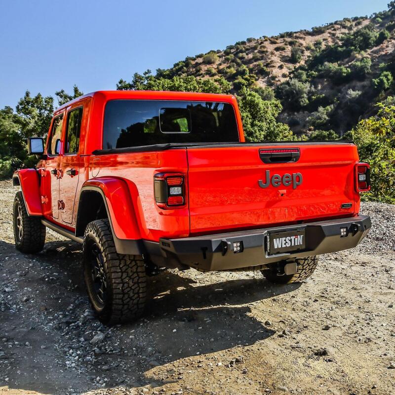 Westin 2020 Jeep Gladiator WJ2 Rear Bumper - Textured Black 59-82065 59-82065 Photo - Mounted