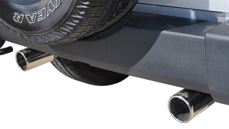 Corsa Performance Jeep 07-11 Wrangler 3.8L/12-14 Wrangler 3.6L Polished Sport Axle-Back 24412 Photo - Mounted