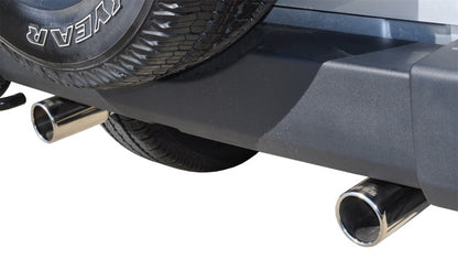 Corsa Performance Jeep 07-11 Wrangler 3.8L/12-14 Wrangler 3.6L Polished Sport Axle-Back 24412 Photo - Mounted
