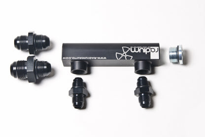 Radium Manifold 4-Port Universal Black  Logo 20-0062 Photo - Primary