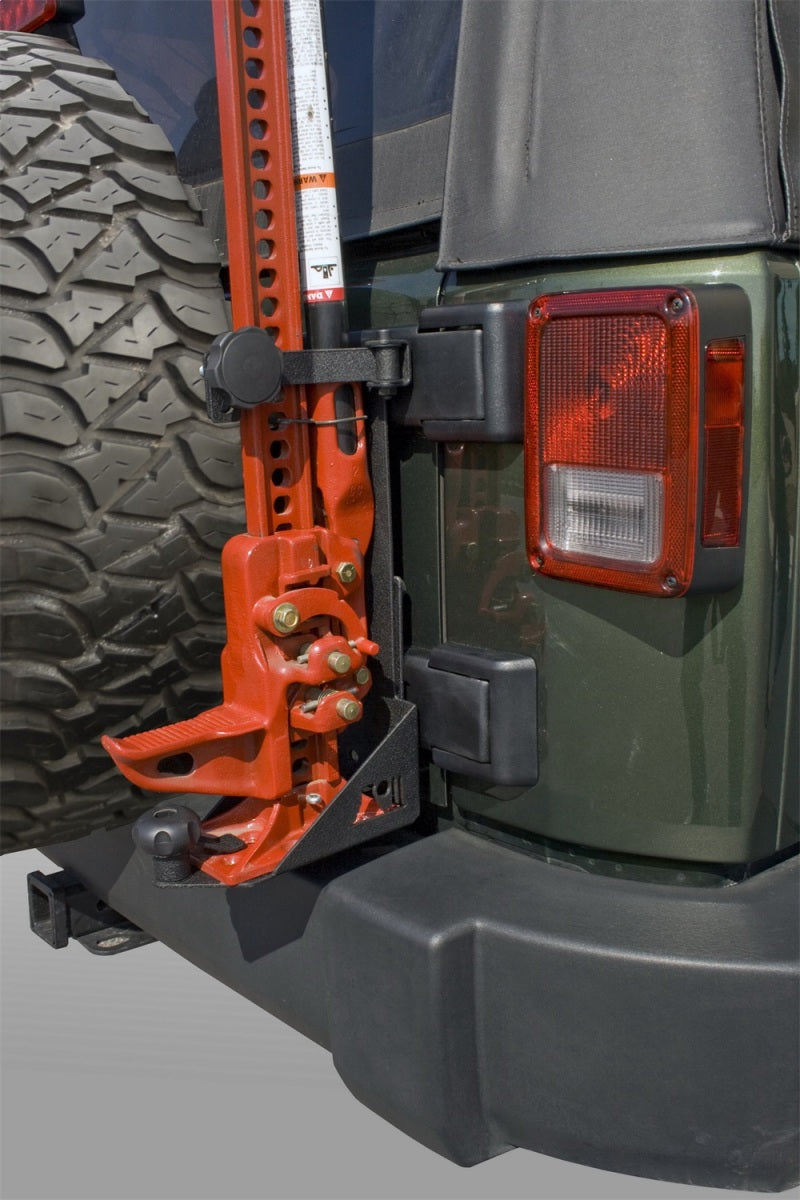 Rugged Ridge Jack Mounting Bracket; 07-18 Jeep Wrangler JK 11586.01 Photo - Mounted