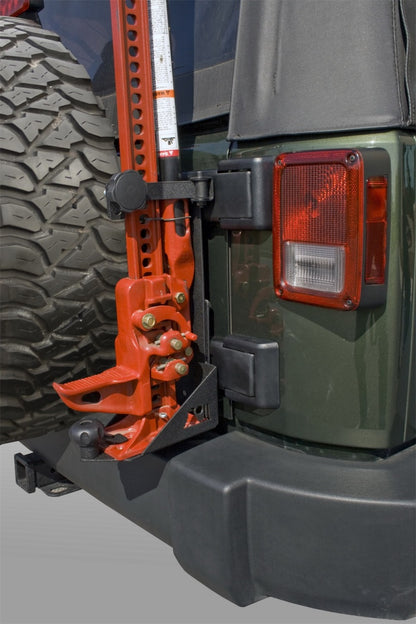 Rugged Ridge Jack Mounting Bracket; 07-18 Jeep Wrangler JK 11586.01 Photo - Mounted