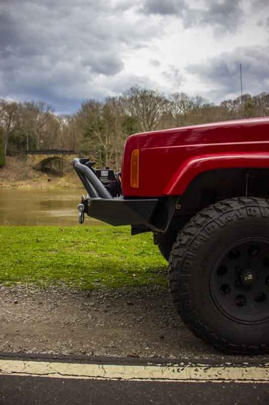 Fishbone Offroad Cherokee XJ Front Winch Bumper W/Grille Guard Bullhead Steel - Blk Txtrd Pwdrcoat FB22060 FB22060 Photo - lifestyle view