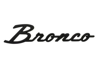 Ford Racing 2021+ Bronco Classic Script Fender Badges - Matte Black (Pair) M-1447-BSMB M-1447-BSMB Photo - Unmounted