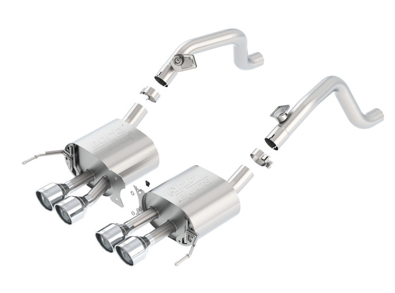 Borla 14-15 Chevy Corvette C7 w/o AFM w/o NPP Atak Rear Section Exhaust Quad Rd RL Tips 11881 11881 Photo - Primary