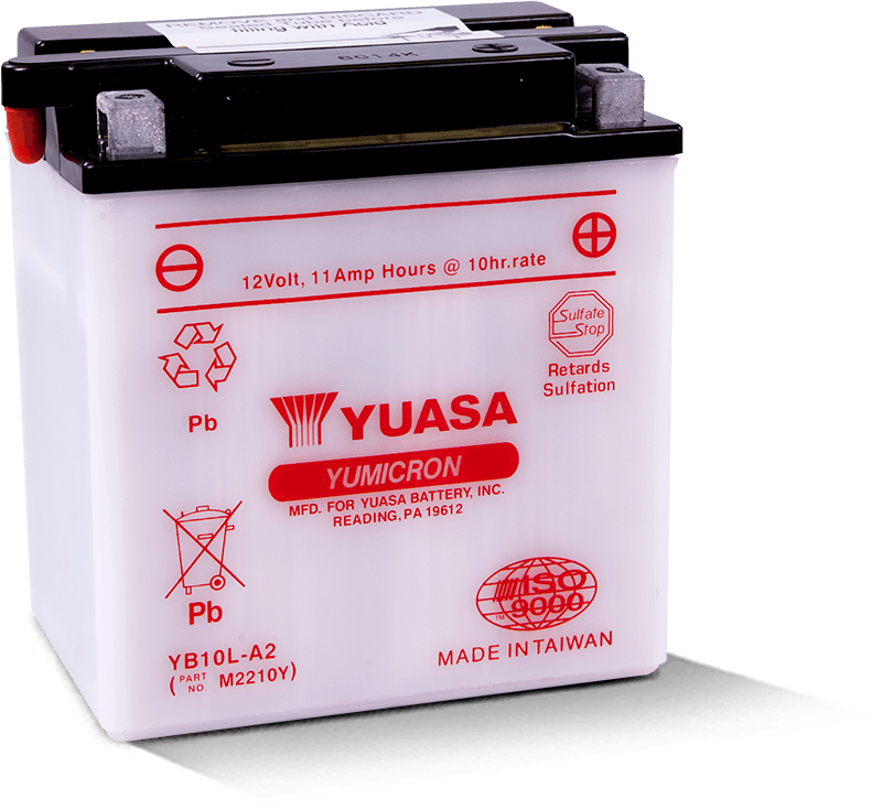 Yuasa Battery Yuasa YB10L-A2 Yumicron 12 Volt Battery YUAM2210Y