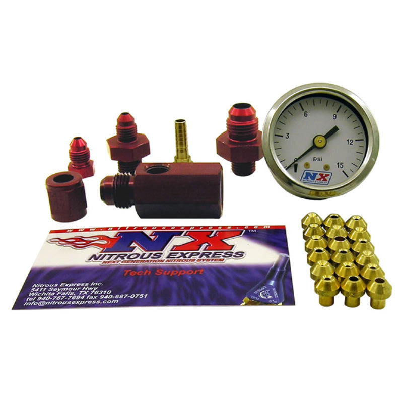 Nitrous Express Master Flo-Check (Checks Flowing Fuel Pressure, Gauge Incl) 15519 Photo - Primary